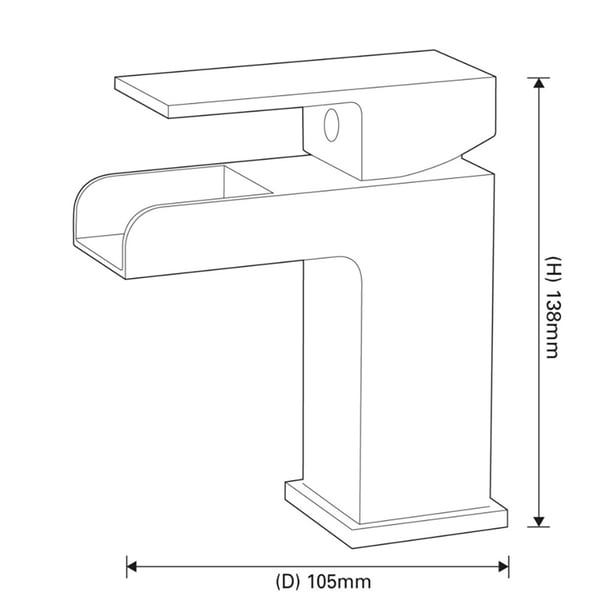 SP Cascade Mono Basin Mixer Tap