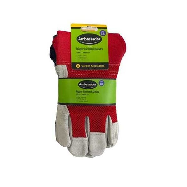 Ambassador Leather Rigger Gloves (Pack of 2)