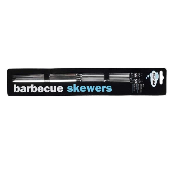 Chef Aid Metal Barbecue Skewers (Set of 4)
