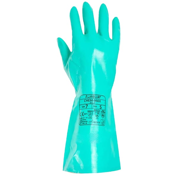 Aurelia Unisex voksen Chem Max Nitril kemikaliehandske i gummihandske af nitril