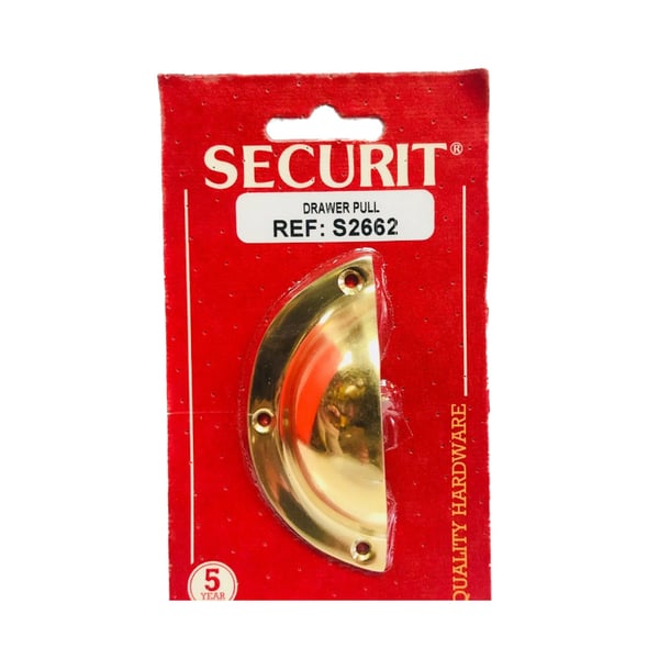 Securit Mässingslådknopp