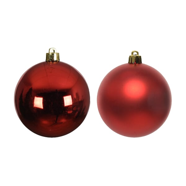 Kaemingk Shatterproof Plain Christmas Baubles (Pack Of 4)