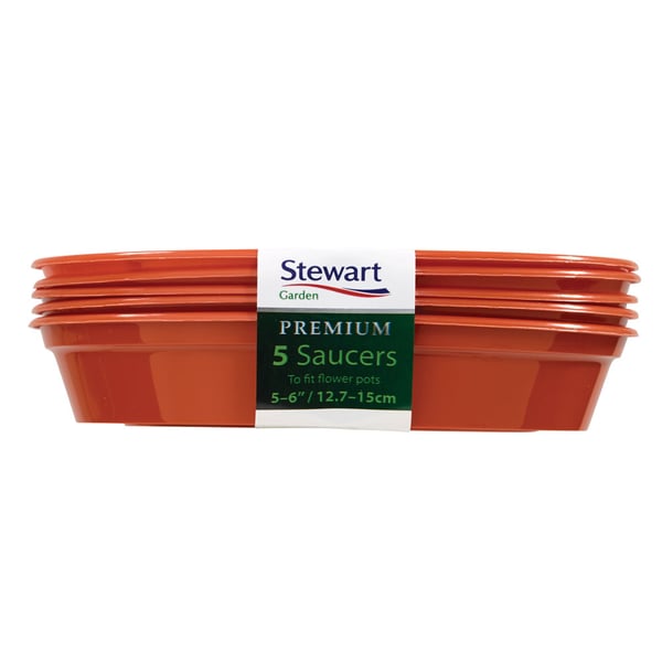 Stewart Premium Flower Pot Saucers (Pack Of 5)
