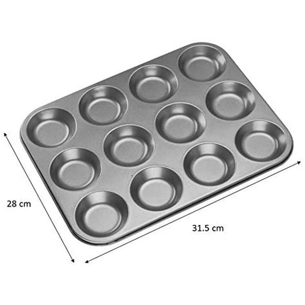 Chef Aid Non Stick Shallow Bun Tin