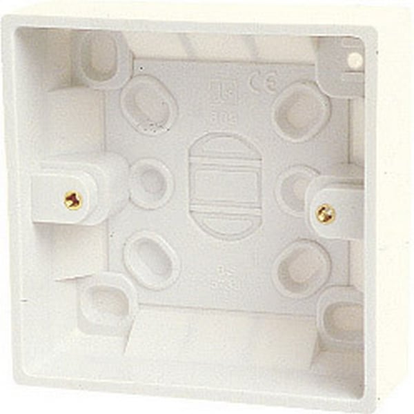 Dencon Single Gang Box with Earth