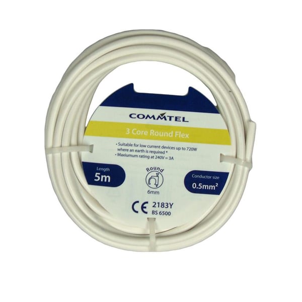 Commtel 3 Core Round Flex 0.5mm2