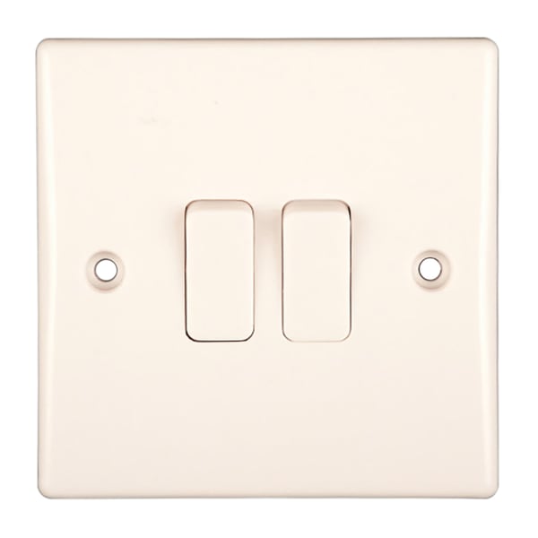 Dencon Slimline 10A 2-vejsafbryder til BS3676