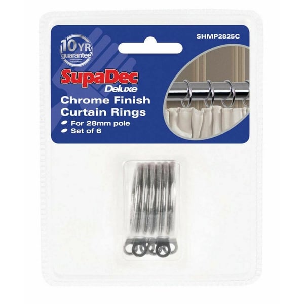 Woodside Gardinringar (6-pack)