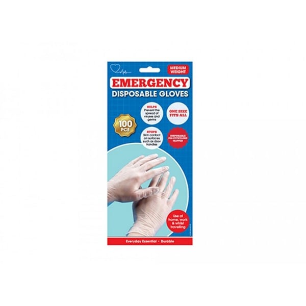 PMS Midweight Polyethylene Disposable Gloves (Pack of 100)