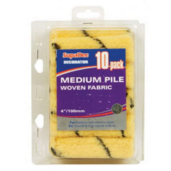 SupaDec Tiger Woven Mini Paint Roller Sleeve (Pack of 10)