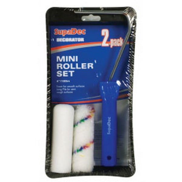 SupaDec Mini Paint Roller Set (Pack of 4) SupaDec Mini Paint Roller Set (Pack of 4)