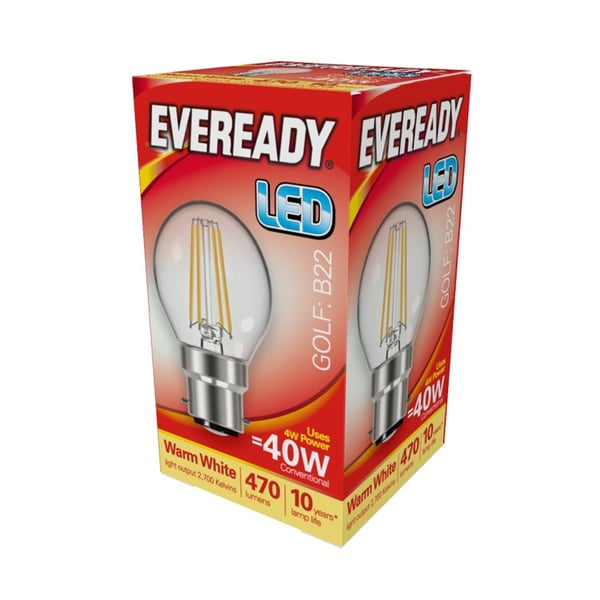 Eveready BC / B22 LED Golf-lampa