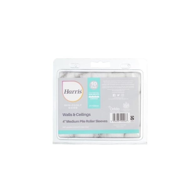 Harris Seriously Good Medium Pile Paint Roller Sleeve (Pack of 10)