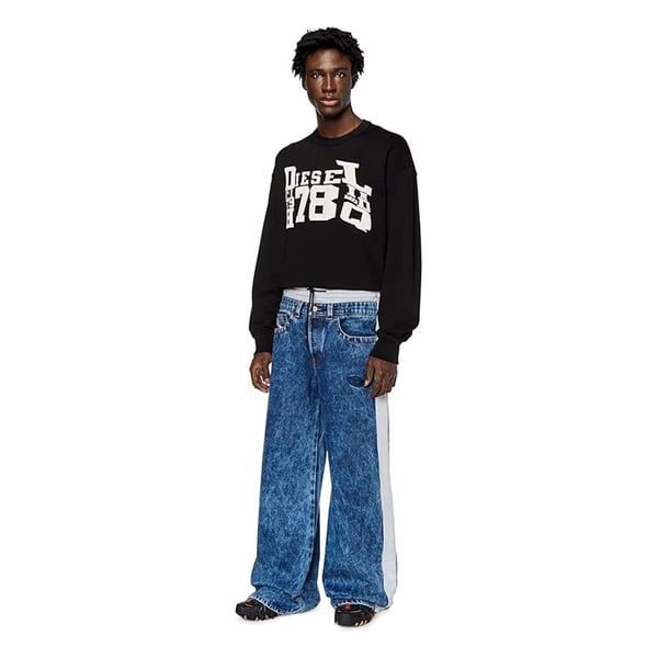 Diesel Unisex Adult Distorted Logo Sweatshirt