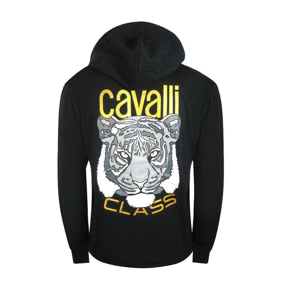 Cavalli Class Mens Tiger Back Print Hoodie