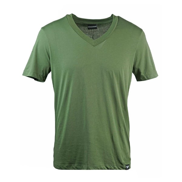 Emporio Armani Unisex aikuisten yksivärinen V-kaula-aukko T-paita
