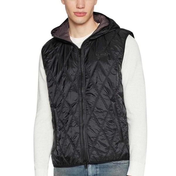 Diesel Mens Logo Quilted Gilet