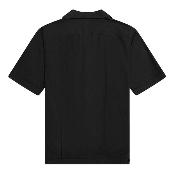 Fred Perry Mens Panelled Short-Sleeved Bowling Shirt
