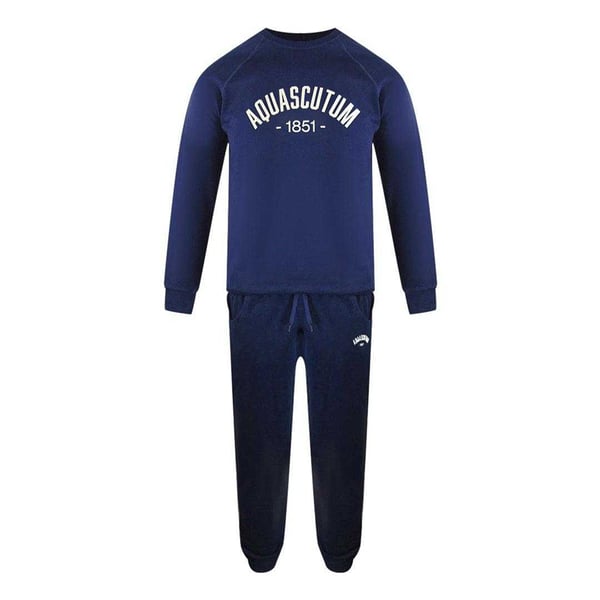 Aquascutum Mens Old School Crew Neck Tracksuit