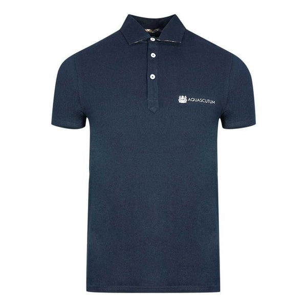 Aquascutum Unisex Adult Aldis Block Logo Polo Shirt