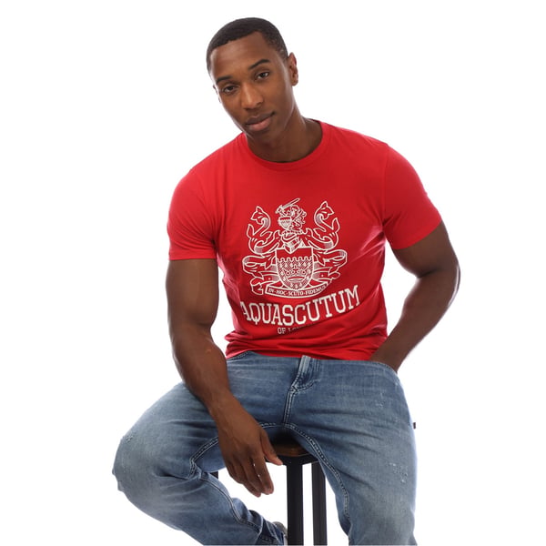 Aquascutum Mens London Aldis T-paita