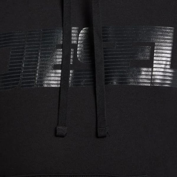 Diesel Mens Monotone Logo Hoodie
