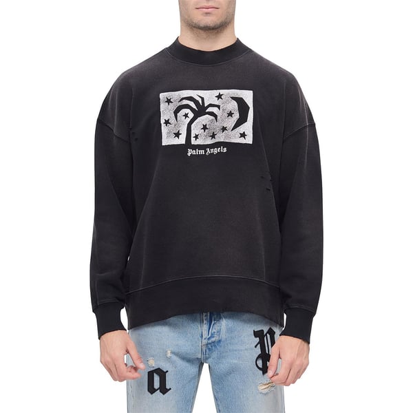 Palm Angels Mens Night Sky Sweatshirt