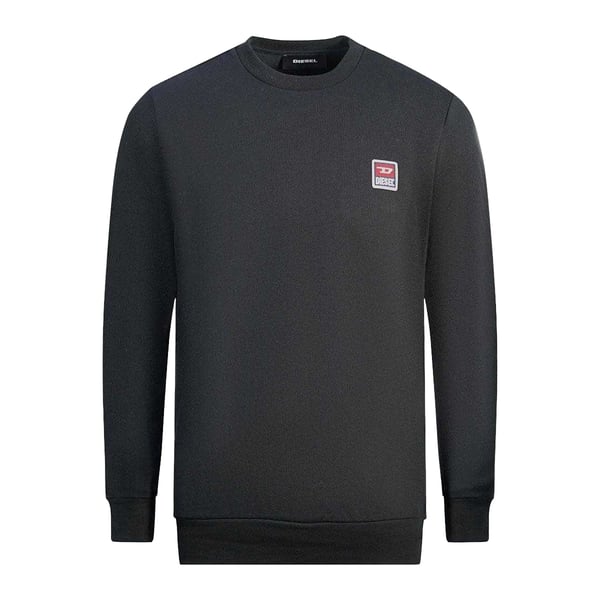 Diesel Mens Patch Logo Sweatshirt