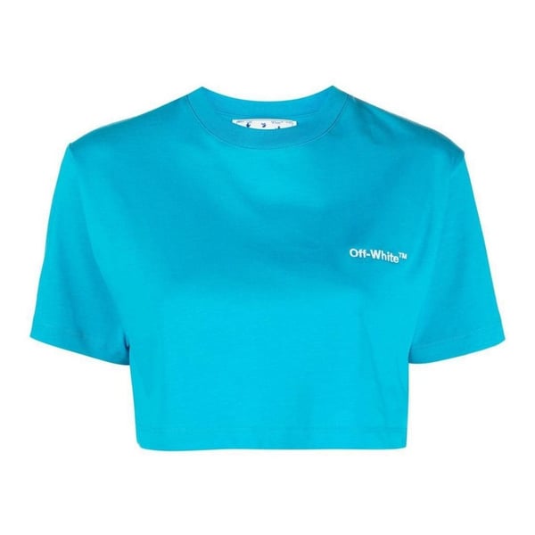 Off White Naisten Helvetica Lyhyt T-paita
