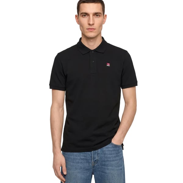 Diesel Mens Caviar Small Logo Polo Shirt