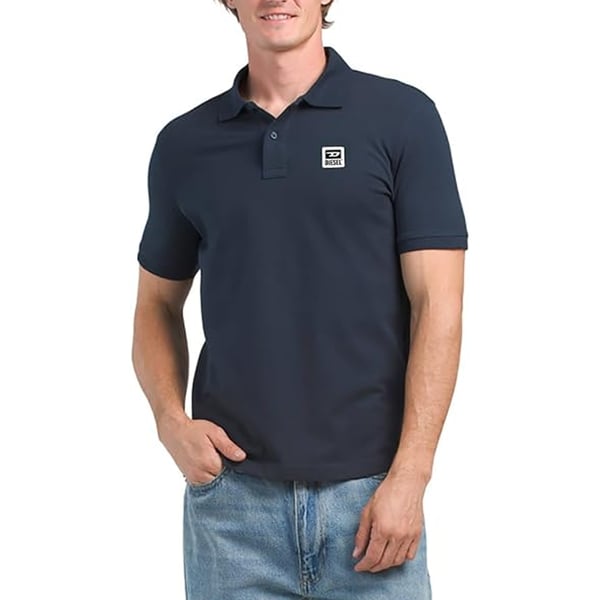 Diesel Mens Total Eclipse Small Logo Polo Shirt