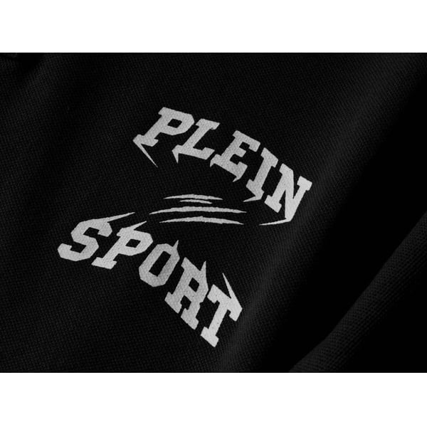 Plein Sport Pikétröja med liten logotyp för män