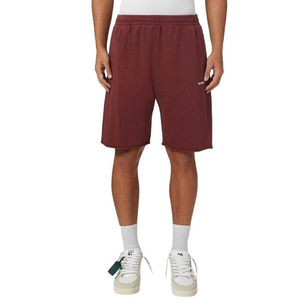 Off White Unisex Adult Helvetica Sweat Shorts