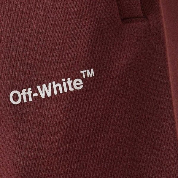 Off White Unisex Adult Helvetica Sweat Shorts