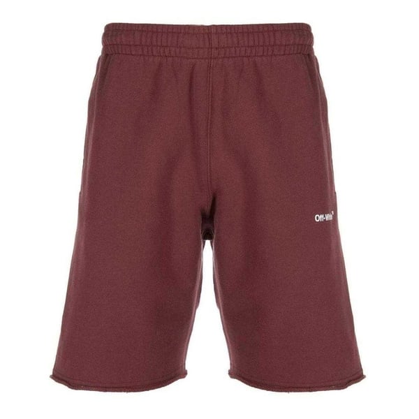 Off White Unisex Adult Helvetica Sweat Shorts
