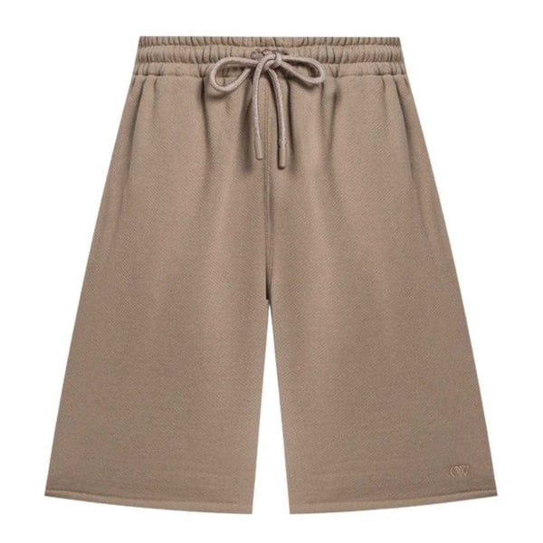 Off-White Unisex Adult Embroidered Sweat Shorts