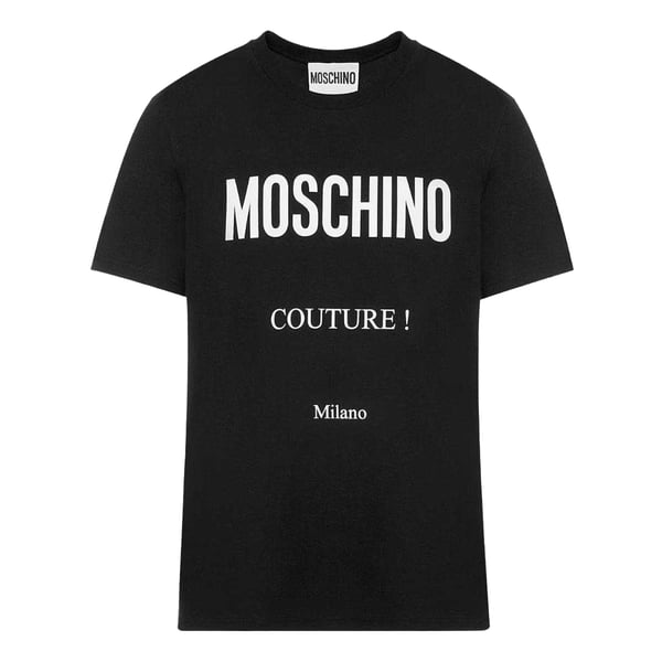 Moschino Miesten Couture Milano T-paita