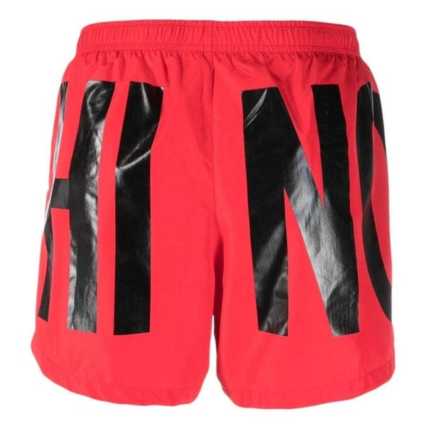 Moschino Mens Logo Polyester Swim Shorts