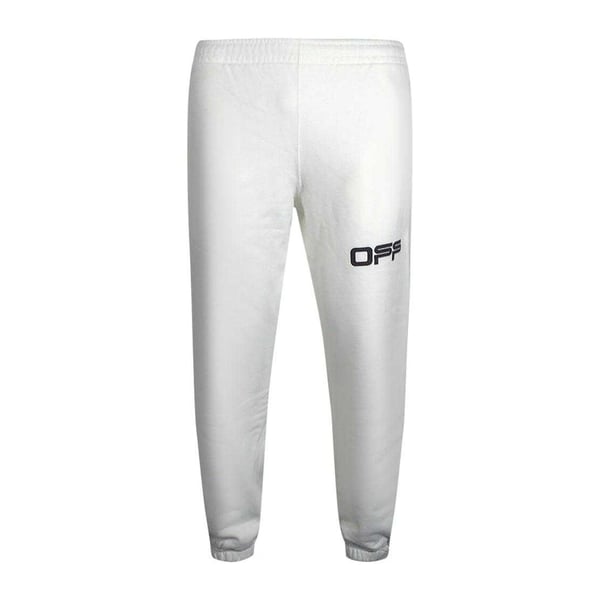 Off-White Mens Airport Logo Taped Jogging Bottoms Off-White Mens Airport Logo Taped Jogging Bottoms