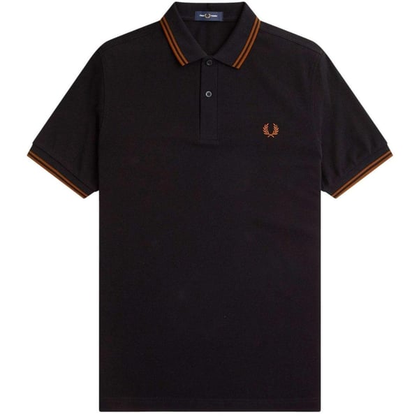 Fred Perry Mens Double Tipped Collar Polo Shirt