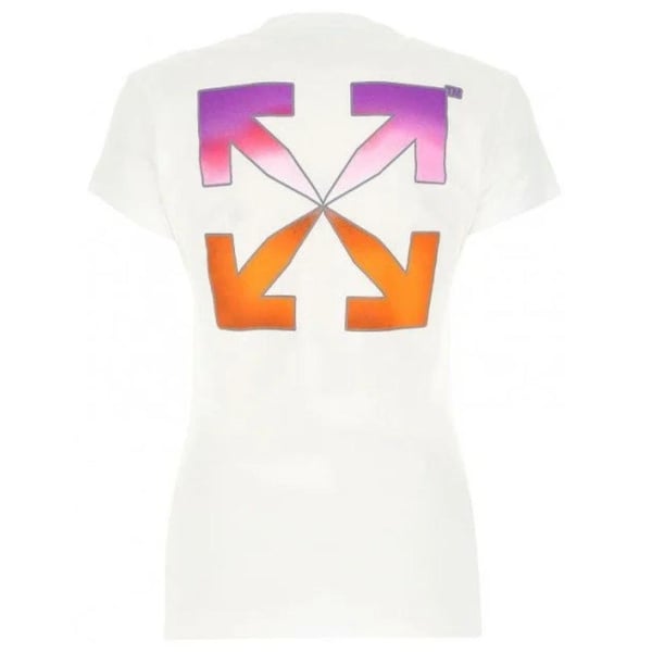 Off White Unisex Aikuisten Gradient Logo Slim T-paita