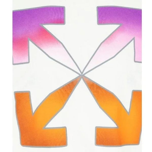 Off White Unisex Aikuisten Gradient Logo Slim T-paita
