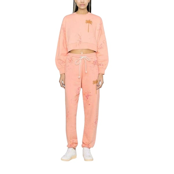 Palm Angels Womens/Ladies Painted Cropped Sweatshirt