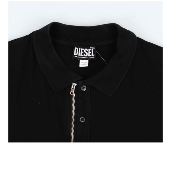 Diesel Mens T-Harry Zip Neck Polo Shirt