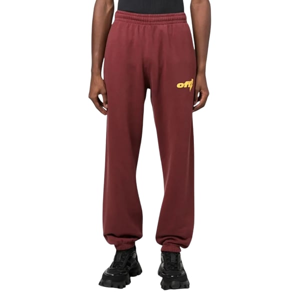 Off White Unisex Adult Thunder Stable Slim Jogging Bottoms