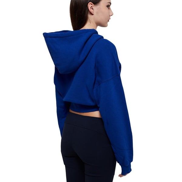 Off-White Womens/Ladies Embr Arrow Cropped Hoodie