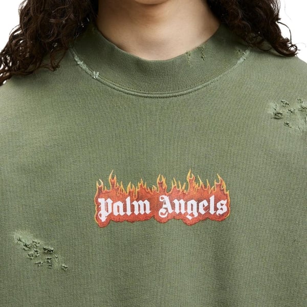 Palm Angels Unisex Adult Flames Sweatshirt