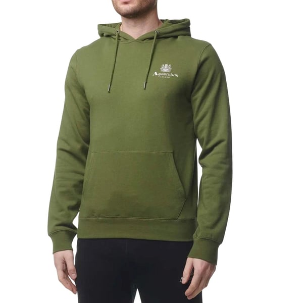 Aquascutum Mens Active Small Logo Hoodie