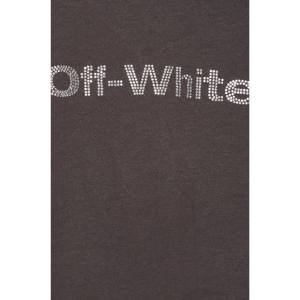 Off-White Womens/Ladies Bling Bounce Crop T-Shirt
