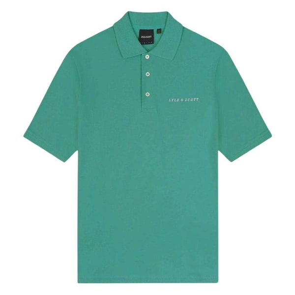 Lyle & Scott Herrbroderad logotyp pikétröja